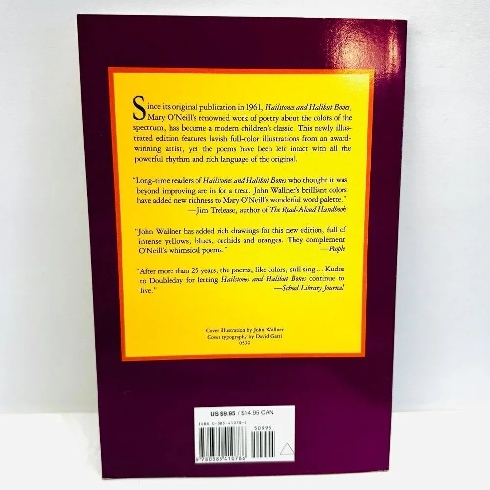 Hailstones and Halibut Bones (Adventures in Color) - Hardcover O'Neill, Mary - Picture 2 of 2